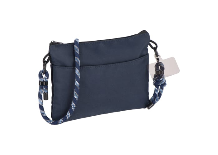 Pochette compacte avec sangle paracorde à personnaliser R-PET Bleu Foncé